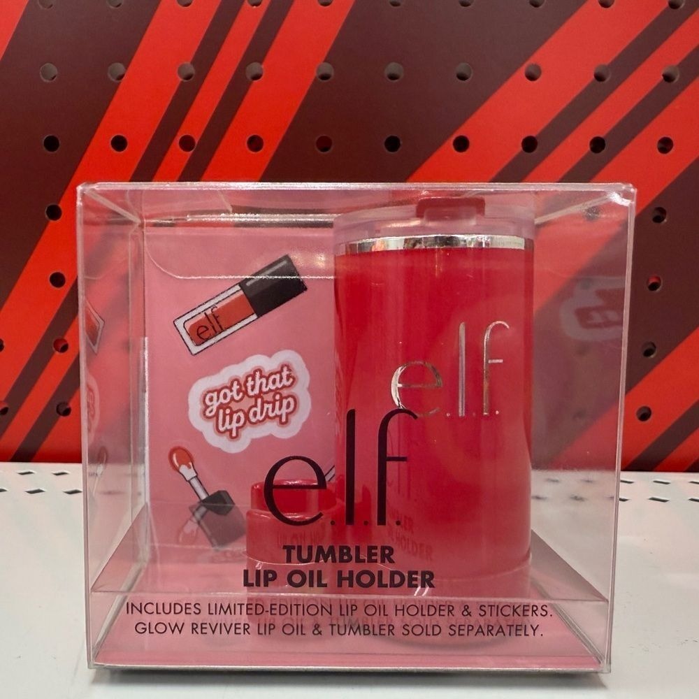 Stanley x E.L.F. Collab Tumbler Lip Oil Holder Red Delicious w/ Stickers‎